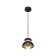 Suspended Ambrella Light, XP8111051, GX53 LED 12 W, Black sand, yellow gold, transparent