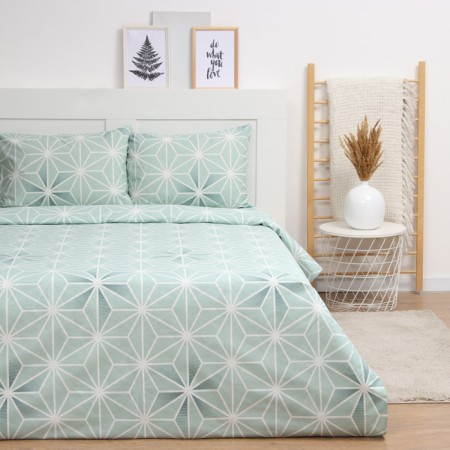 Lovelife 2 joint venture "Geometry" 175x215cm, 210x220cm, 50x70cm-2pcs, cotton, calico, 125g/m2
