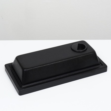 Aquarium "rectangular" with a lid, 10 liters, 32 x 15 x 21/26 cm, black-5