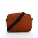 Youth bag with zipper, 1 outer pocket, brown color