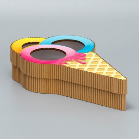 Gift box, confectionery packaging, "ice cream", 14 x 24 x 5 cm-2
