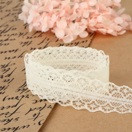 Capricon lace, 30 mm × 10 ± 1 m, milk color-2