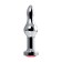 Anal traffic jam, metal, silver, with a crystal of ruby ​​color, 10 cm, D 2.8 cm, 75 g