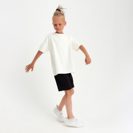 Shorts for the boy minku color black, height 128-4