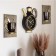 Wall -wall clocks for the kitchen "Sangino", silent, 26.5x24 cm, black with gold, aa