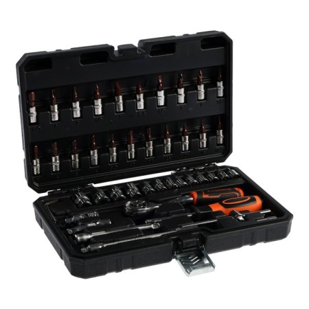 A set of end heads and bit Kingqueen Wib-10007, ratchet 72 tooth, 1/4 ", 46 items