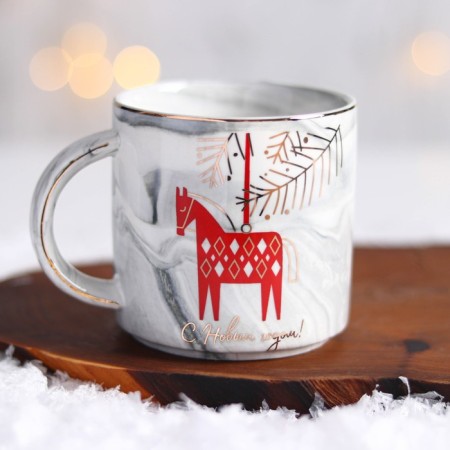 New Year. Ceramic mug "Happy New Year", 350 ml-2