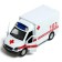 Metal machine "ambulance", 1:32, light and sound, inertia, doors open