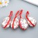 Decor Easter suspension "Flower Print" set 4 pcs mix 7x5 cm