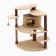 Complex for cats with a claw, corner, collapsible, 60 x 60 x 92 cm, beige