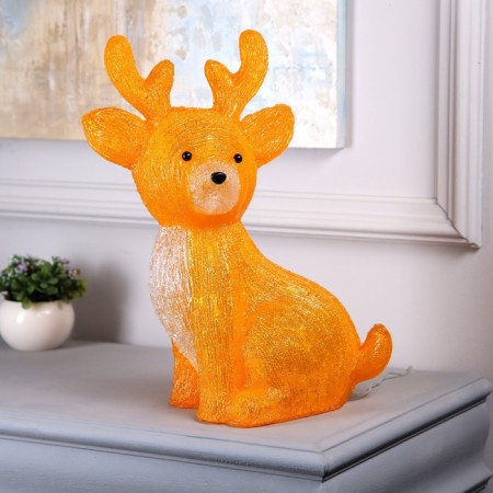 LED figure "Olenenok" 31 × 38 × 17 cm, acrylic, 50 LED, 220 V, glow of white-1
