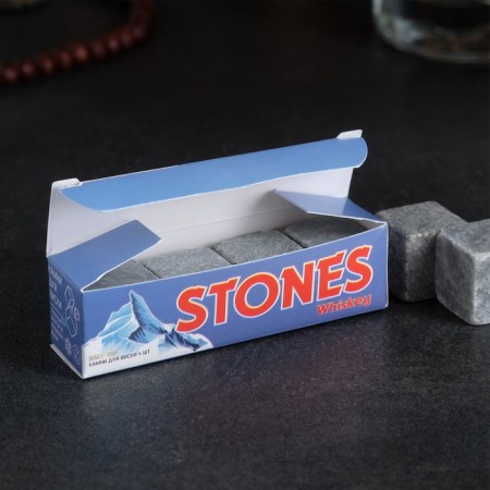 Visky stones "mountain peaks", natural steat, 4 pcs