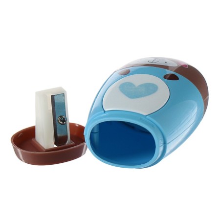 Zapochilok 1 hole with a container and eraser "animals", mix-3