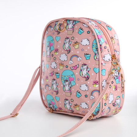 Baby backpack on lightning, pink color-7