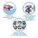 Soft puzzle for kids "Cosmos", 6 parts, crumb I