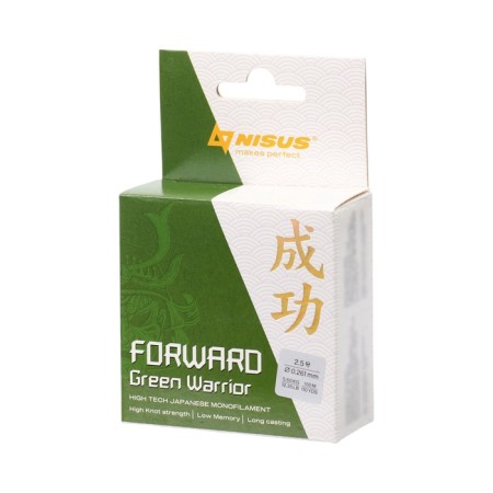 Nisus Forward Warrior fishing line, diameter 0.261 mm, test 5.6 kg, 100 m, green-1