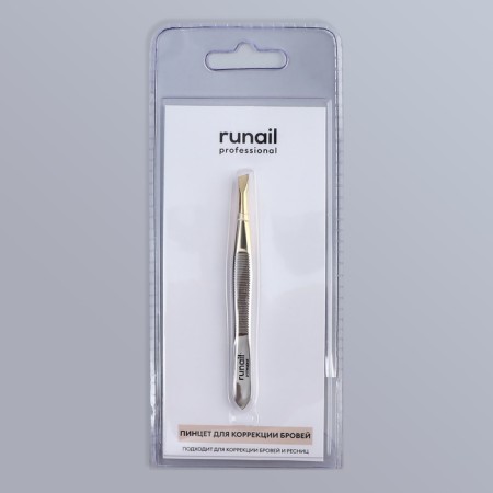 Pinzet beast, wide, 9 cm, silver/golden color, RU-0142-7