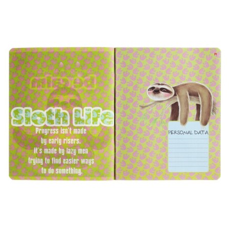 Notebook of 48 sheets in the Caribbean Lanvers cage, covered cardboard, matte lamination Soft Touch, mix-7