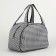 Road bag on a zipper, a suitcase holder, black/white color