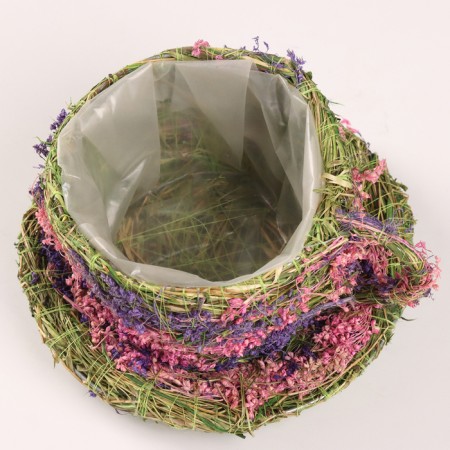 Kashpo, 19 x 19 x 11 cm, grass-4