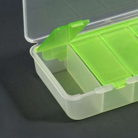 Organizer for decor, 7 cells, 15.8 × 6.2 × 2.7 cm, color mix-6