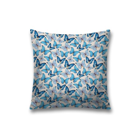 Pillowess decorative "Blue butterflies", on a zipper, size 45x45 cm