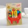 Candle for cake jubilee "10", red, 8 cm