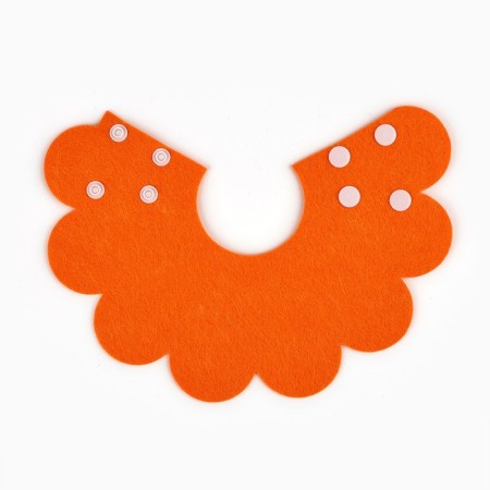 Soft collar for animals Fetire, orange cent, size S-2