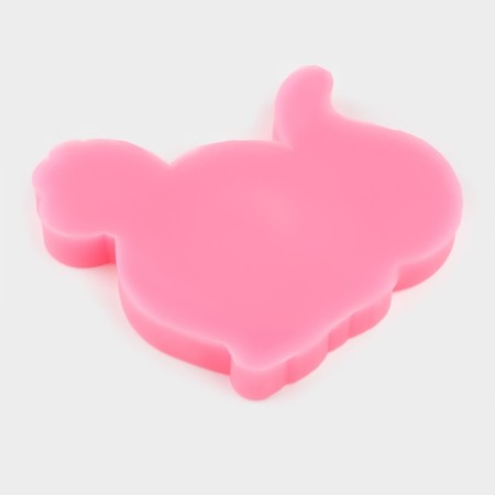 Mold "Dinosaur", silicone, 8 × 8 × 12 cm, pink color-2
