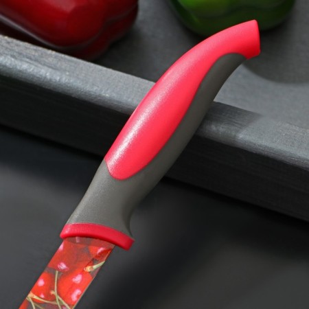 Kitchen knife with an anti -wagoning coating of the valve "Cherry", blade 12 cm-2