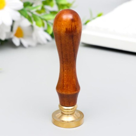 Printing for wax with a wooden handle "Paw" 9x2.5x2.5 cm-2