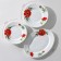 Service table "velvet rose", 37 items, glass ceramic