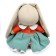 Soft toy "Bunny Mi", in a two -tone dress, 18 cm