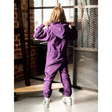 Overalls for the boy "Fly", height 134 cm, dark purple color-2