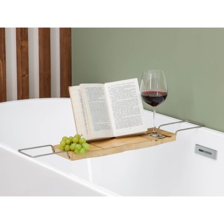 Savanna SPA bathroom shelf, 74-95 × 20.3 × 2.5 cm, bamboo-8