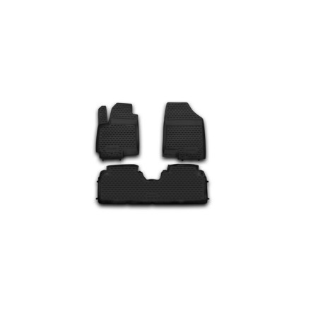 Rugs in the Kia Venga Salon 2010-2016, 3 pcs. (polyurethane)