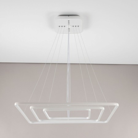 Suspended chandelier Citilux "Neon Smart" CL731AK110E 80x80x120 cm, 3x46.67W, LED, white color-13