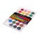 Watercolor paints 28 colors, round, dialing dials 28 mm, brush, plastic pencil case, calligrata top
