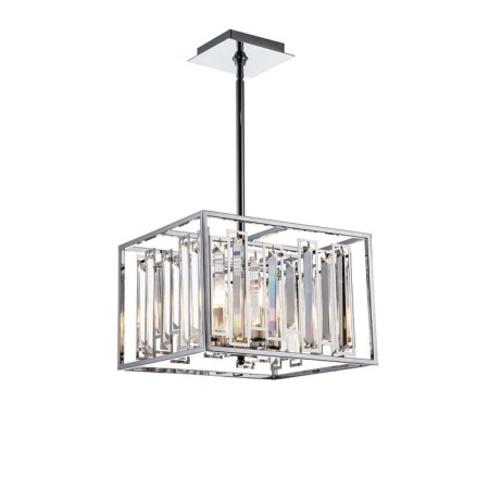 Lamp on the Indigo rod, 12001/4r Chrome. 4x60W, E14, 350x350x265/600 mm