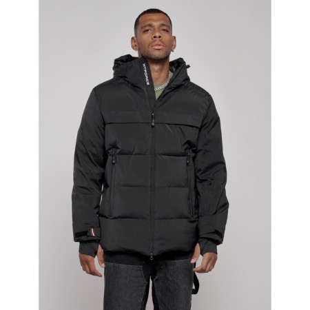 Winter ski skid male, size 54, black color-7