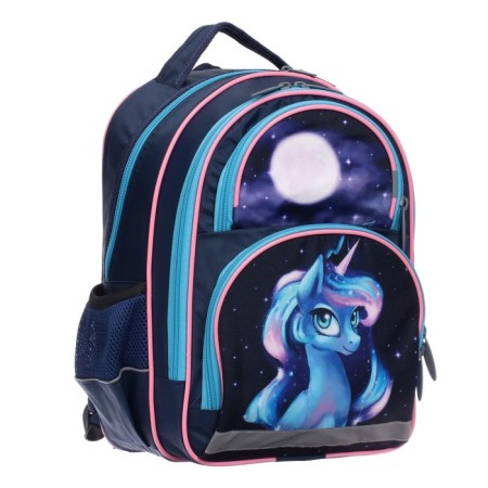 School backpack, 36 x 23 x 13 cm, ergonomic back, calligrata n "Magic unicorn"-6