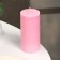 Candle-cylinder smooth, 5x10 cm, raspberry, 6 hours