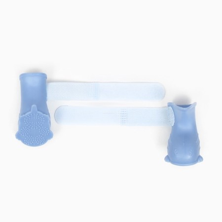 Dog boots, rubber, set 4 pcs, size S, blue-3