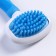 Brush of wool with elongated silicone teeth and massage effect, 9.8 x 18.5, blue
