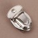 Bag's fastener, 3.3 × 2.3 cm, with a screw, silver color