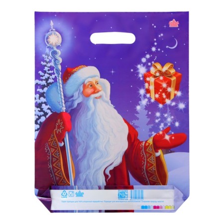 Package "New Year's Magic", plastic with a cut pen, GL 40 x 31 cm, 60 μm-1