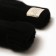 Women's mittens MIST with rabbit wool, rr 22 cm, col. black