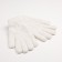 Gloves female two -layer minku plain, size 6.5, white color