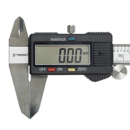 Electronic tundra, metallic standard, with a depth meter, 150 mm-12