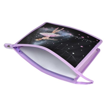 Folder for notebooks A5, 233 x 200 x 40 mm, lightning from above, plastic/textiles, Phoenix "Princess Ballerina"-2